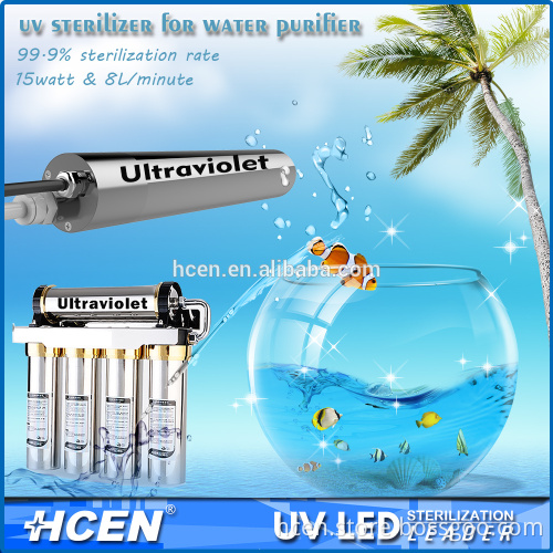 Hot sale stainless steel germicidal water purifier uvc led sterilizer